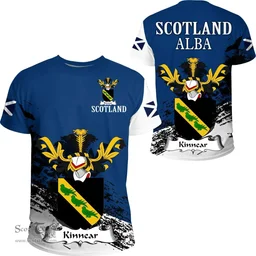 Scottish Kinnear Clan Scottish Family Crest Scotland Alba Thistle T Shirt