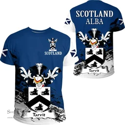 Scottish Tarvit Clan Scottish Family Crest Scotland Alba Thistle T Shirt