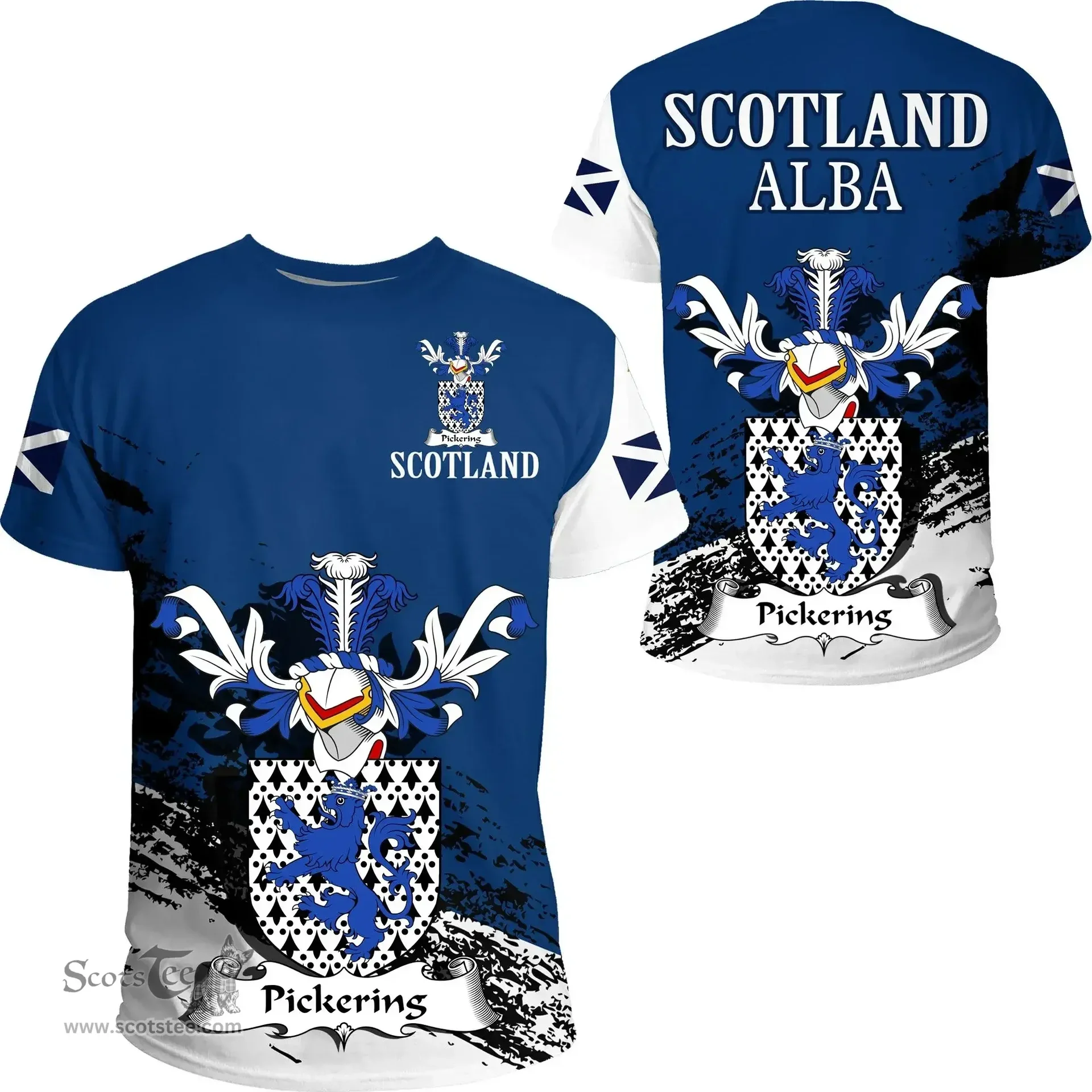 Scottish Pickering Clan Scottish Family Crest Scotland Alba Thistle T Shirt