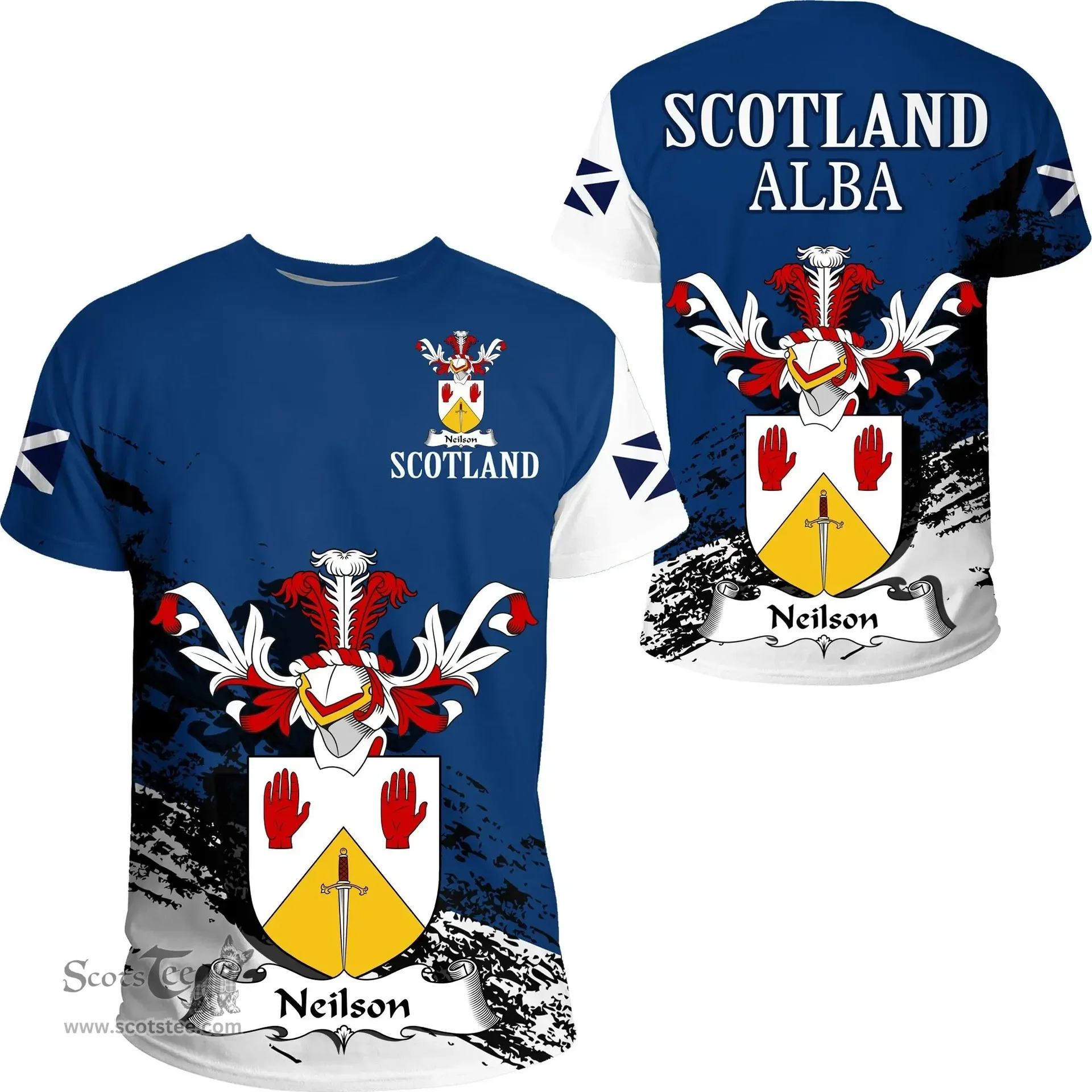 Scottish Neilson Clan Scottish Family Crest Scotland Alba Thistle T Shirt