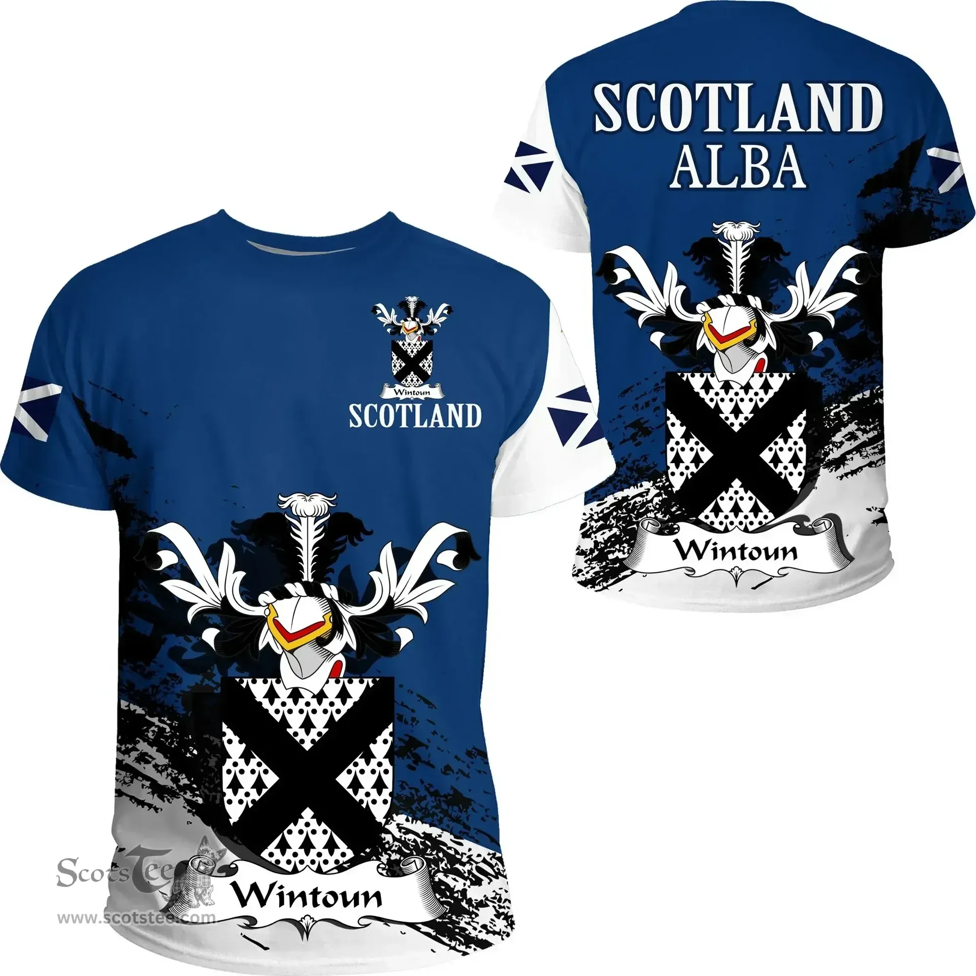 Scottish Wintoun Clan Scottish Family Crest Scotland Alba Thistle T Shirt