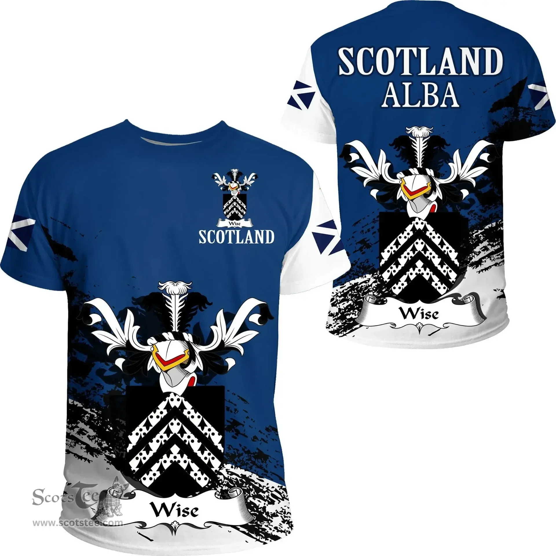 Scottish Wise Clan Scottish Family Crest Scotland Alba Thistle T Shirt