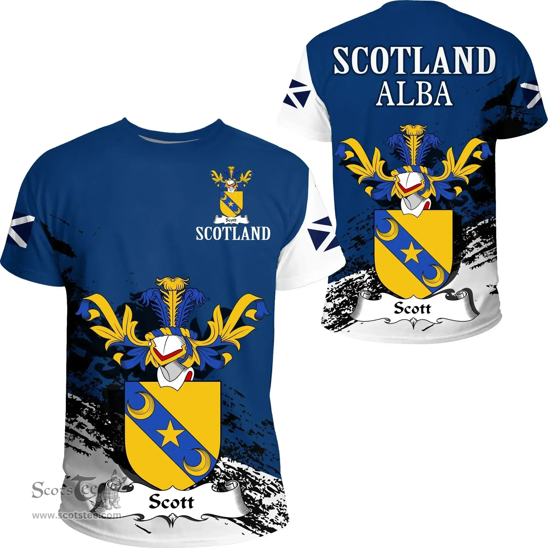 Scottish Scott Clan Scottish Family Crest Scotland Alba Thistle T Shirt