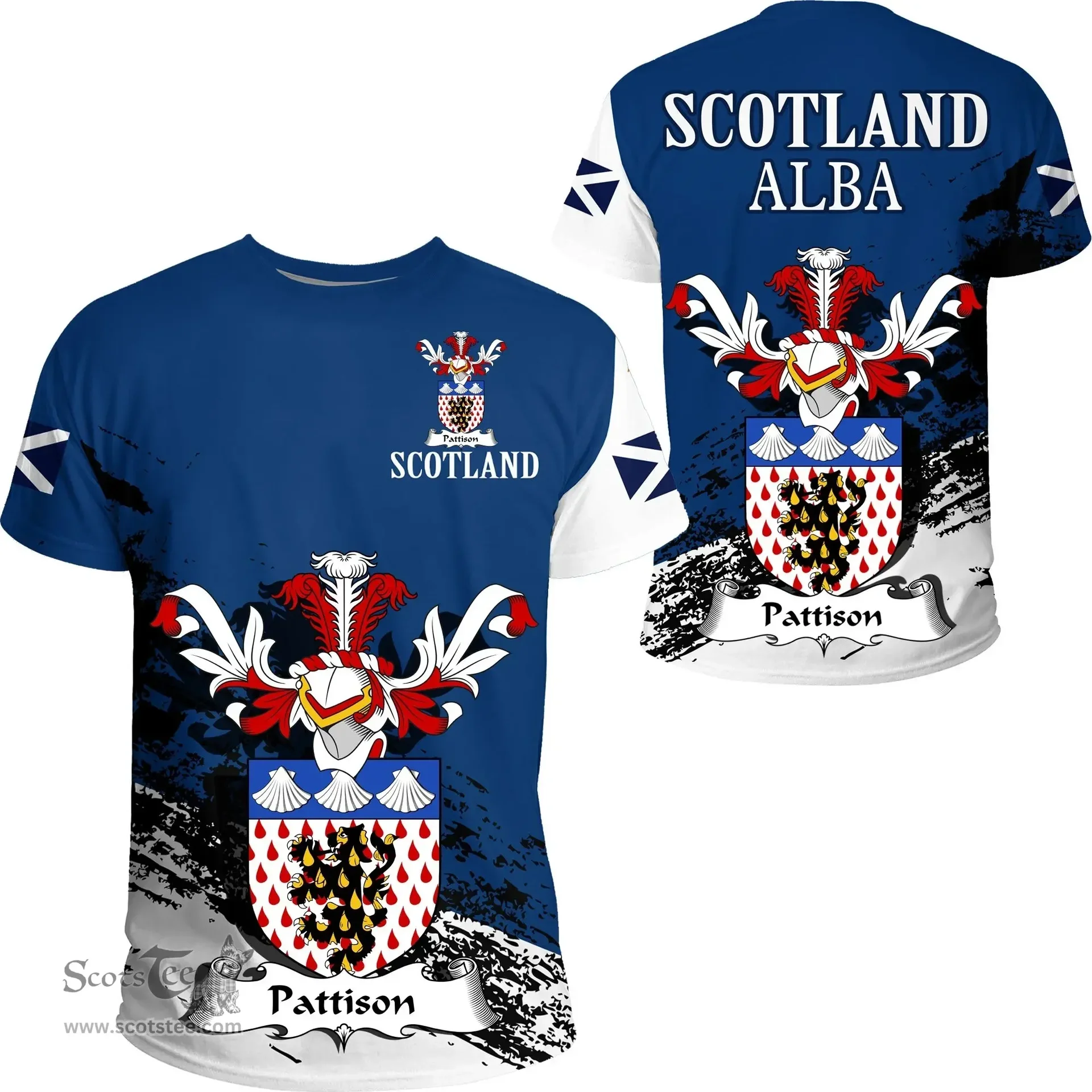Scottish Pattison Clan Scottish Family Crest Scotland Alba Thistle T Shirt