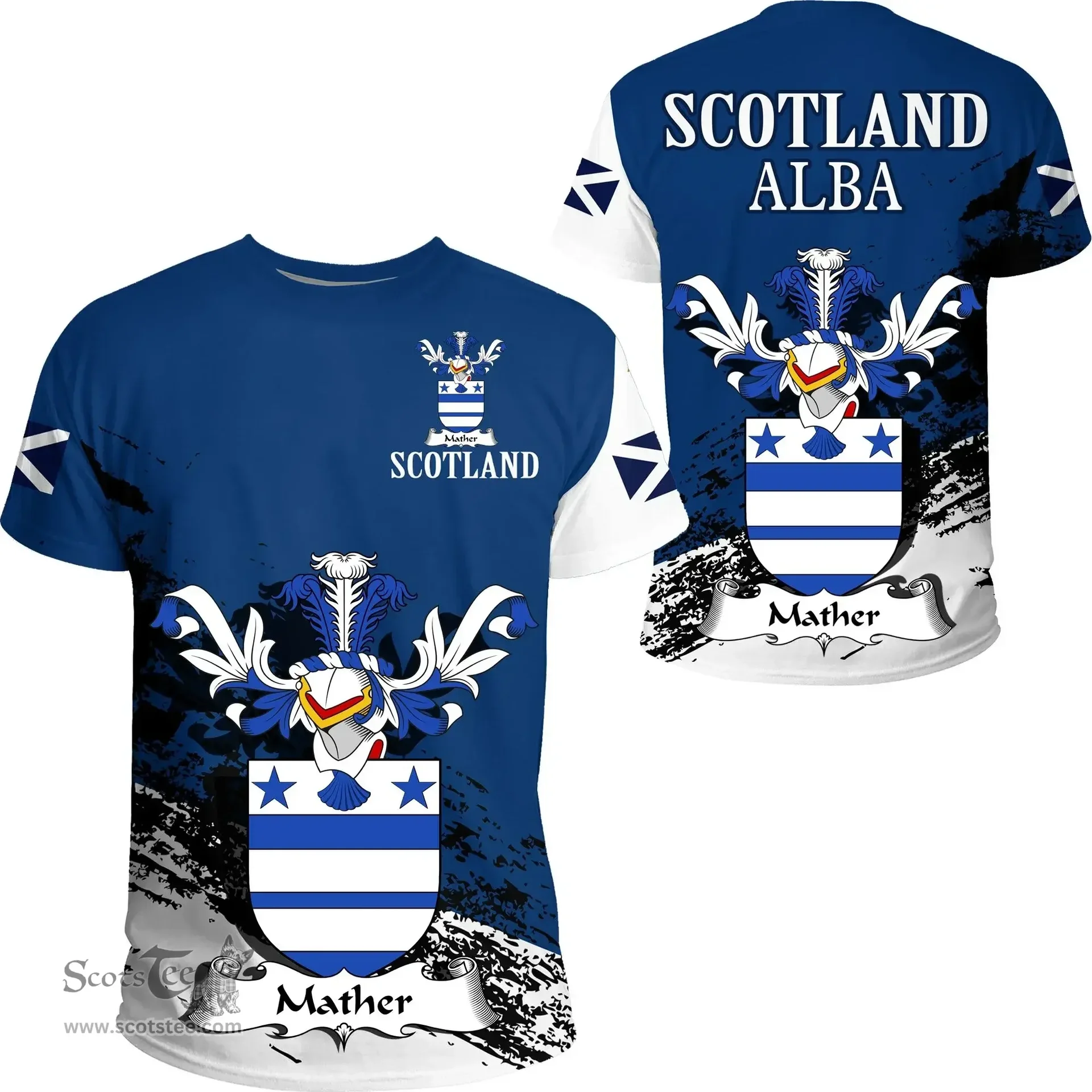 Scottish Mather or Madder Clan Scottish Family Crest Scotland Alba Thistle T Shirt