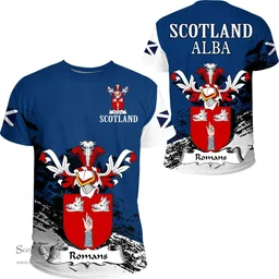 Scottish Romans Clan Scottish Family Crest Scotland Alba Thistle T Shirt