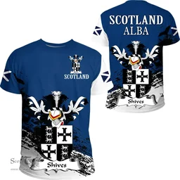 Scottish Shives Clan Scottish Family Crest Scotland Alba Thistle T Shirt