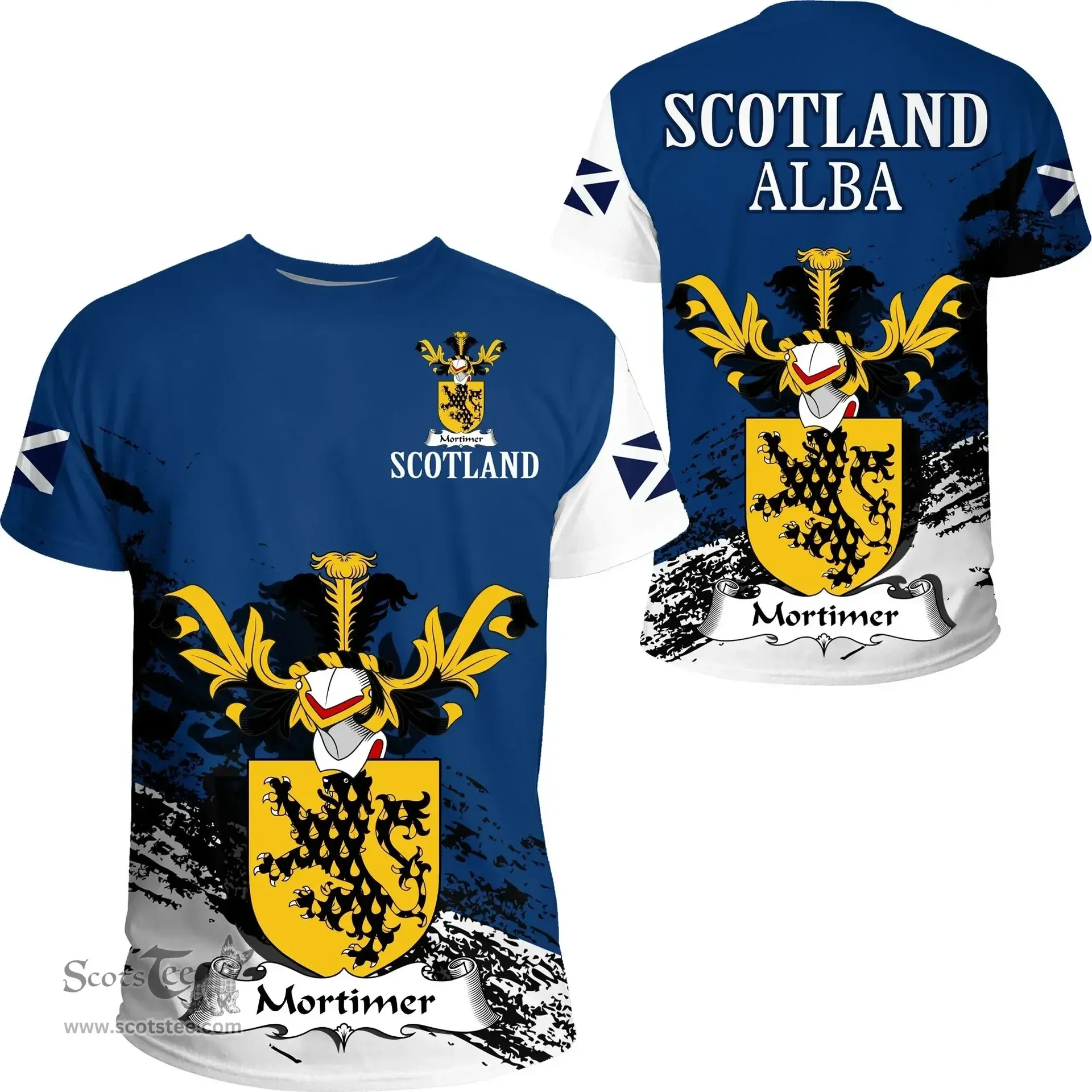 Scottish Mortimer Clan Scottish Family Crest Scotland Alba Thistle T Shirt