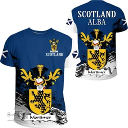 Scottish Mortimer Clan Scottish Family Crest Scotland Alba Thistle T Shirt