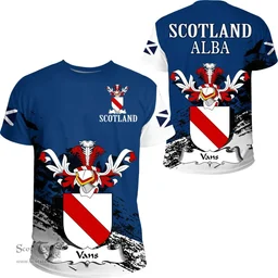 Scottish Vans or Vaus Clan Scottish Family Crest Scotland Alba Thistle T Shirt
