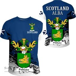 Scottish Pitblado Clan Scottish Family Crest Scotland Alba Thistle T Shirt