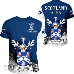 Scottish Plummer Clan Scottish Family Crest Scotland Alba Thistle T Shirt