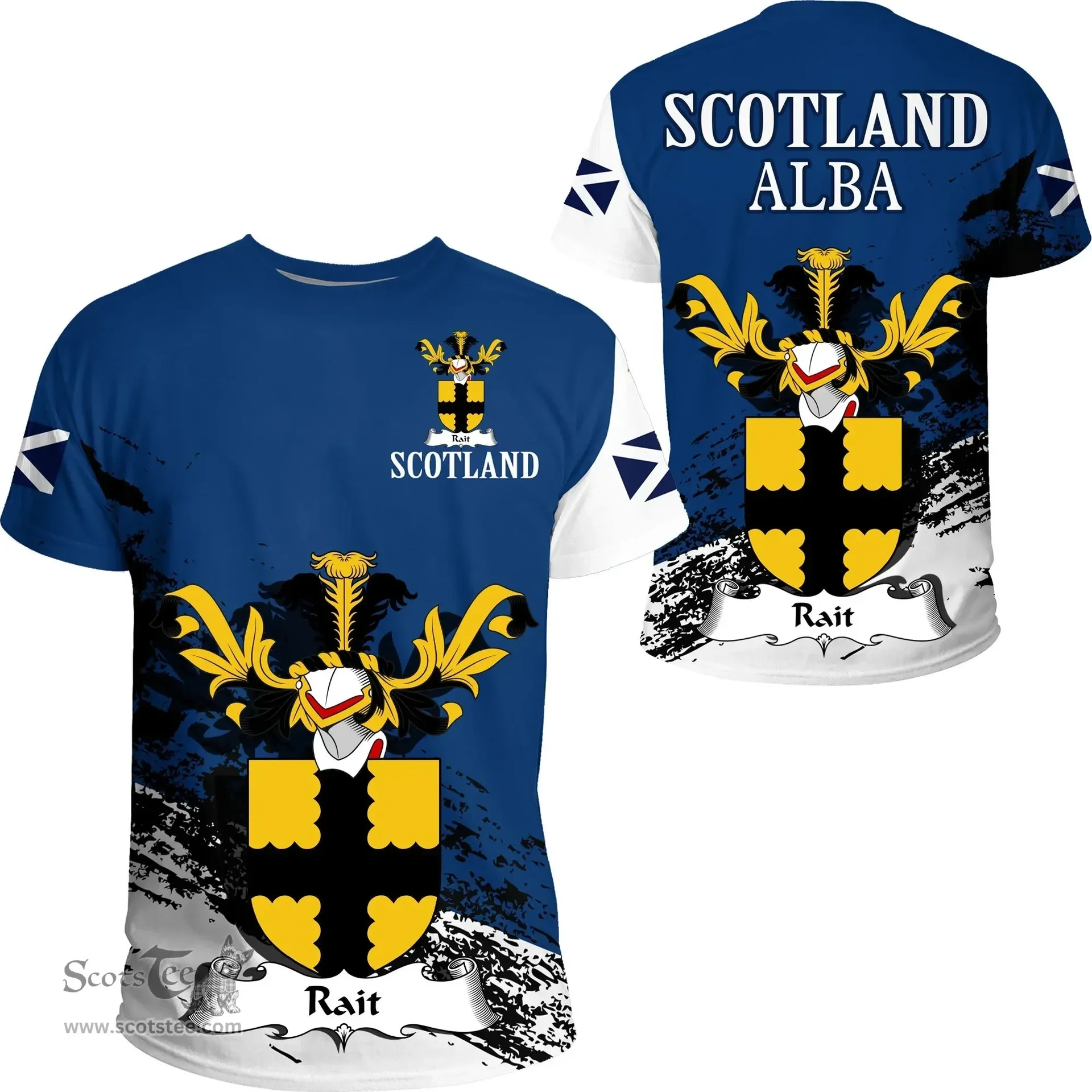 Scottish Rait or Reath Clan Scottish Family Crest Scotland Alba Thistle T Shirt