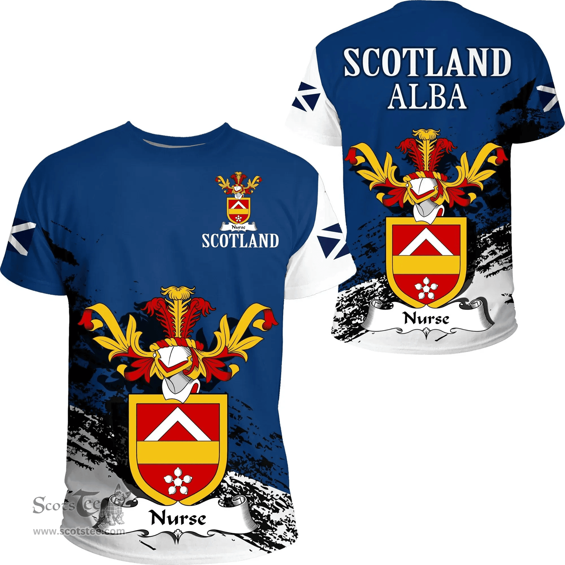 Scottish Nurse Clan Scottish Family Crest Scotland Alba Thistle T Shirt