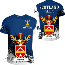 Scottish Nurse Clan Scottish Family Crest Scotland Alba Thistle T Shirt