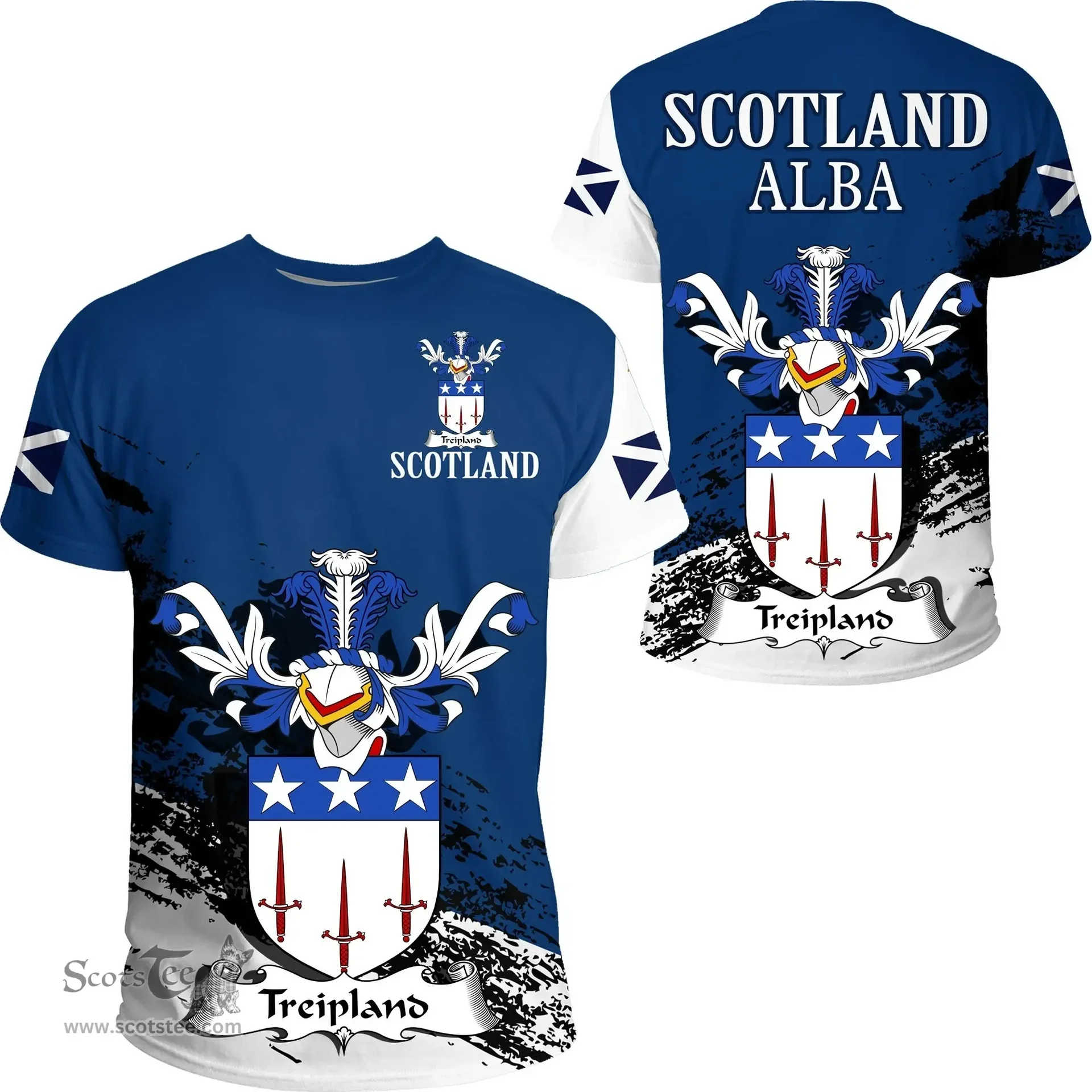 Scottish Treipland Clan Scottish Family Crest Scotland Alba Thistle T Shirt