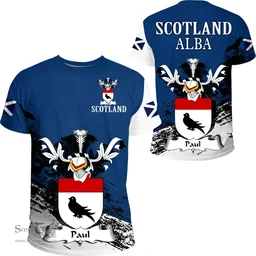 Scottish Paul Clan Scottish Family Crest Scotland Alba Thistle T Shirt