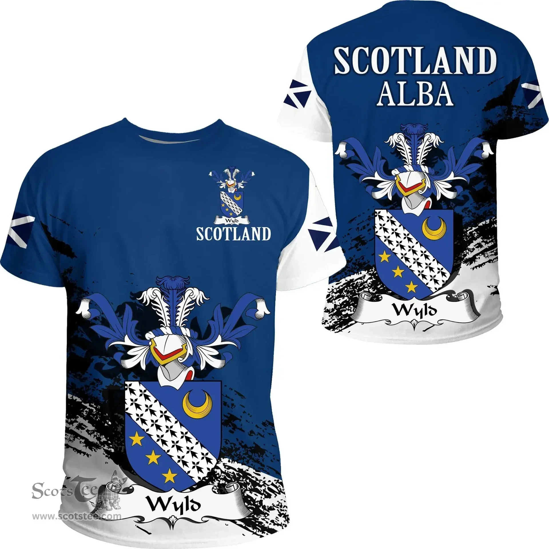 Scottish Wyld Clan Scottish Family Crest Scotland Alba Thistle T Shirt