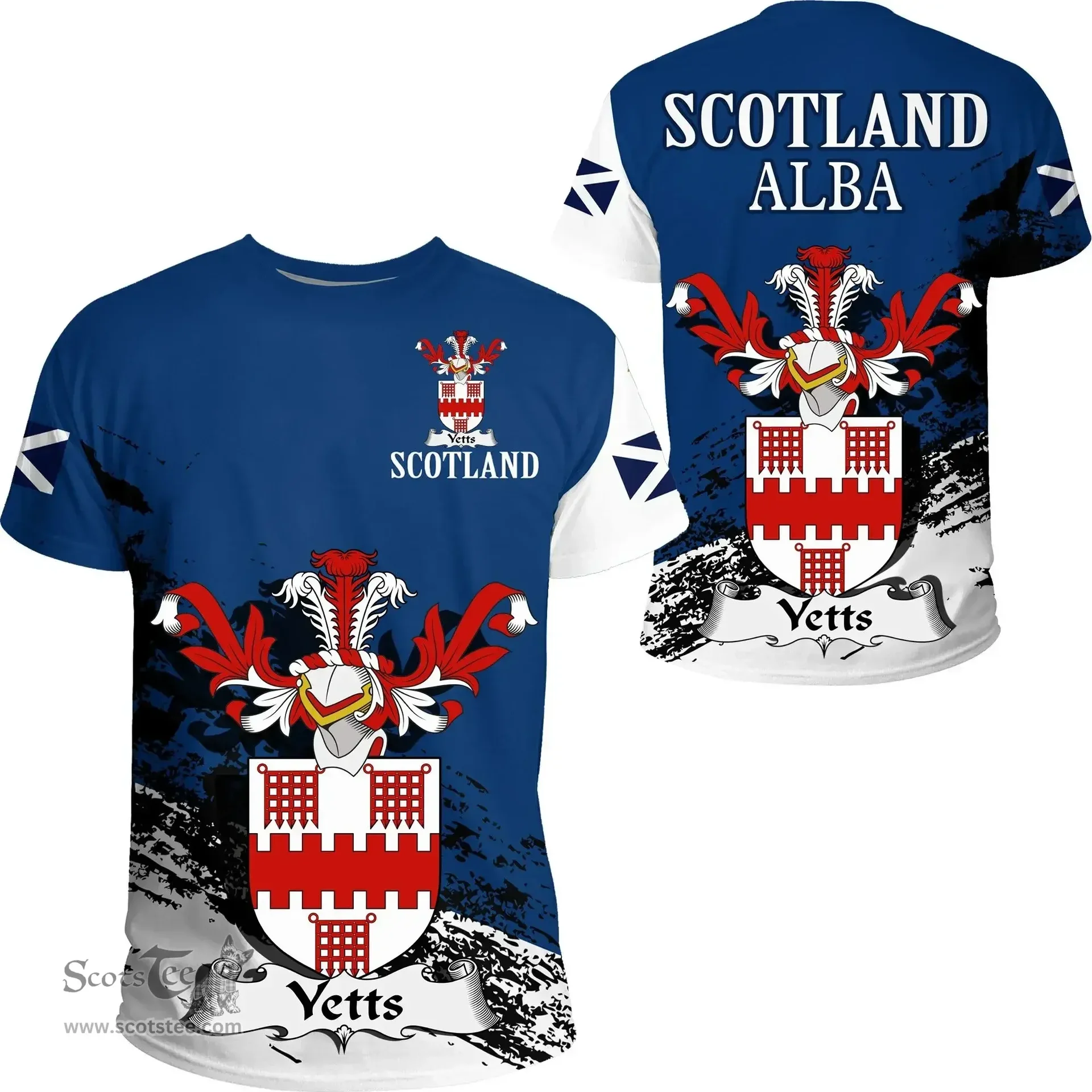 Scottish Yetts Clan Scottish Family Crest Scotland Alba Thistle T Shirt