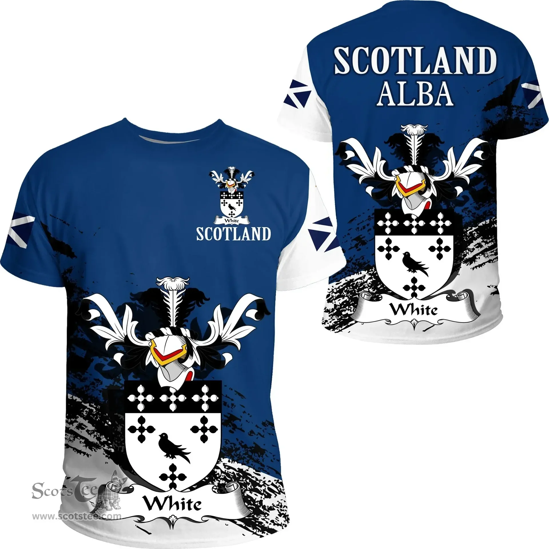 Scottish White Clan Scottish Family Crest Scotland Alba Thistle T Shirt
