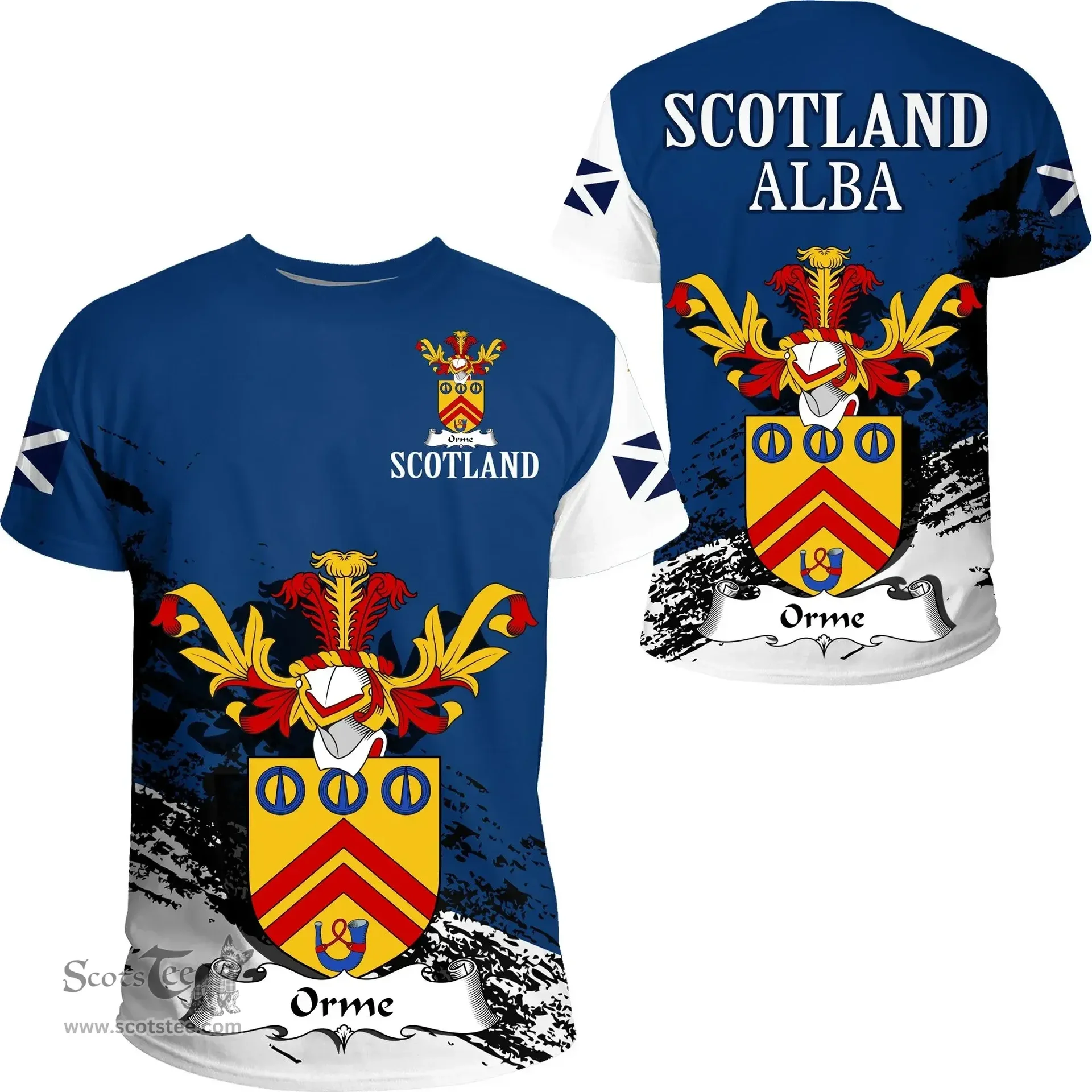 Scottish Orme Clan Scottish Family Crest Scotland Alba Thistle T Shirt