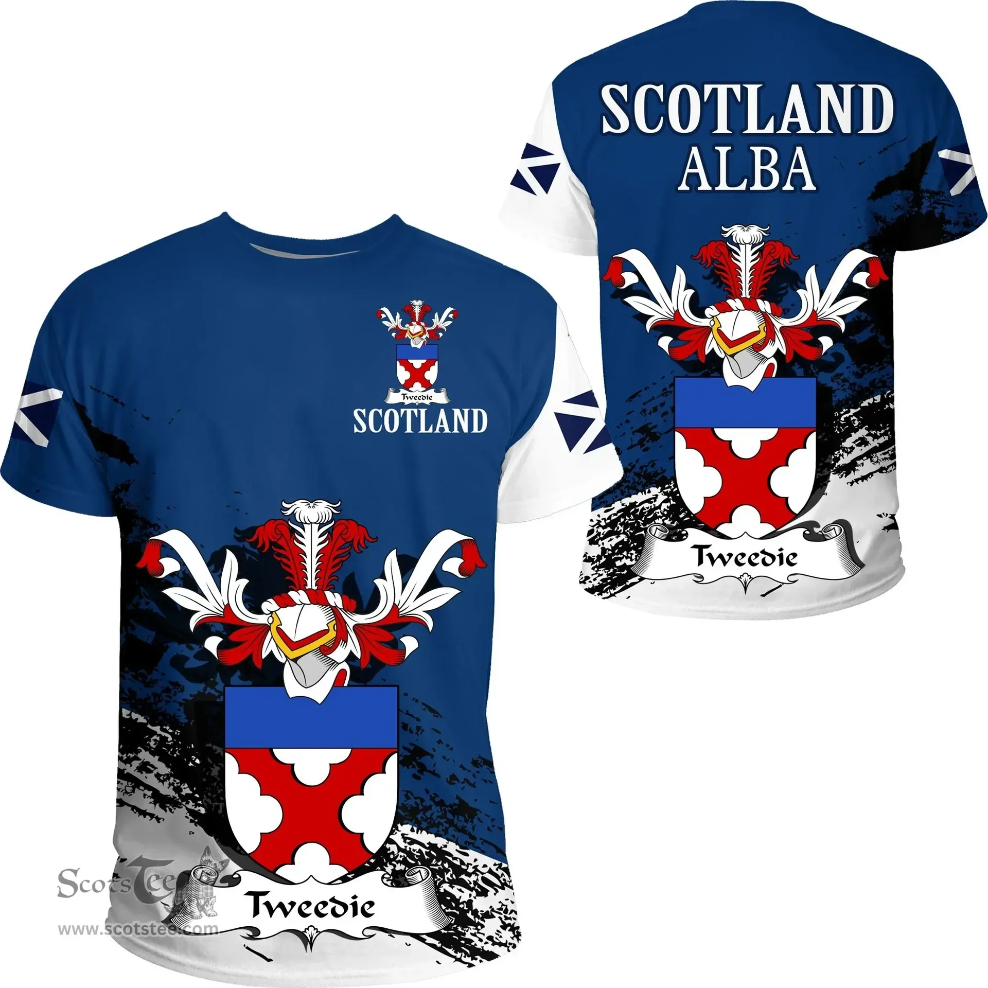 Scottish Tweedie Clan Scottish Family Crest Scotland Alba Thistle T Shirt
