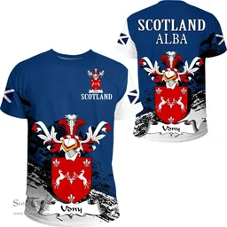 Scottish Udny Clan Scottish Family Crest Scotland Alba Thistle T Shirt