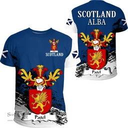 Scottish Patel Clan Scottish Family Crest Scotland Alba Thistle T Shirt