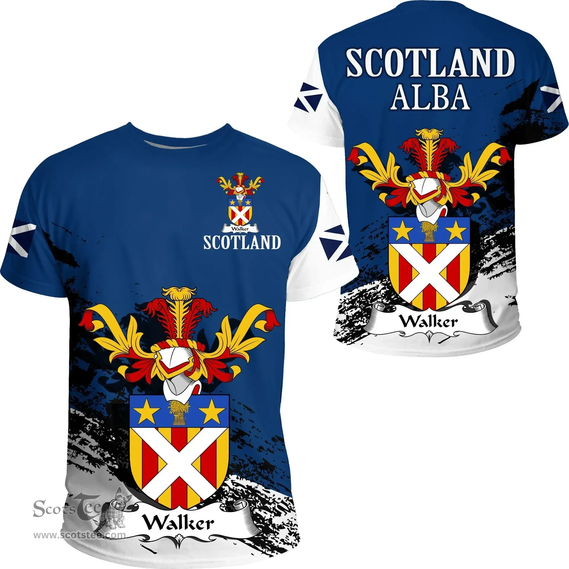 Scottish Walker Clan Scottish Family Crest Scotland Alba Thistle T Shirt