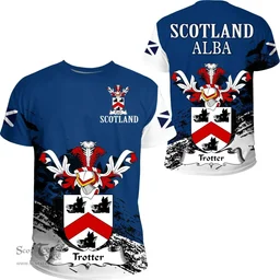 Scottish Trotter Clan Scottish Family Crest Scotland Alba Thistle T Shirt