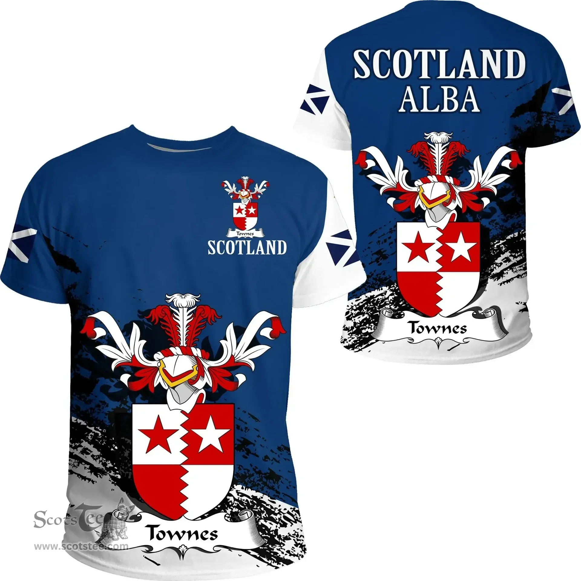 Scottish Townes or Townis Clan Scottish Family Crest Scotland Alba Thistle T Shirt