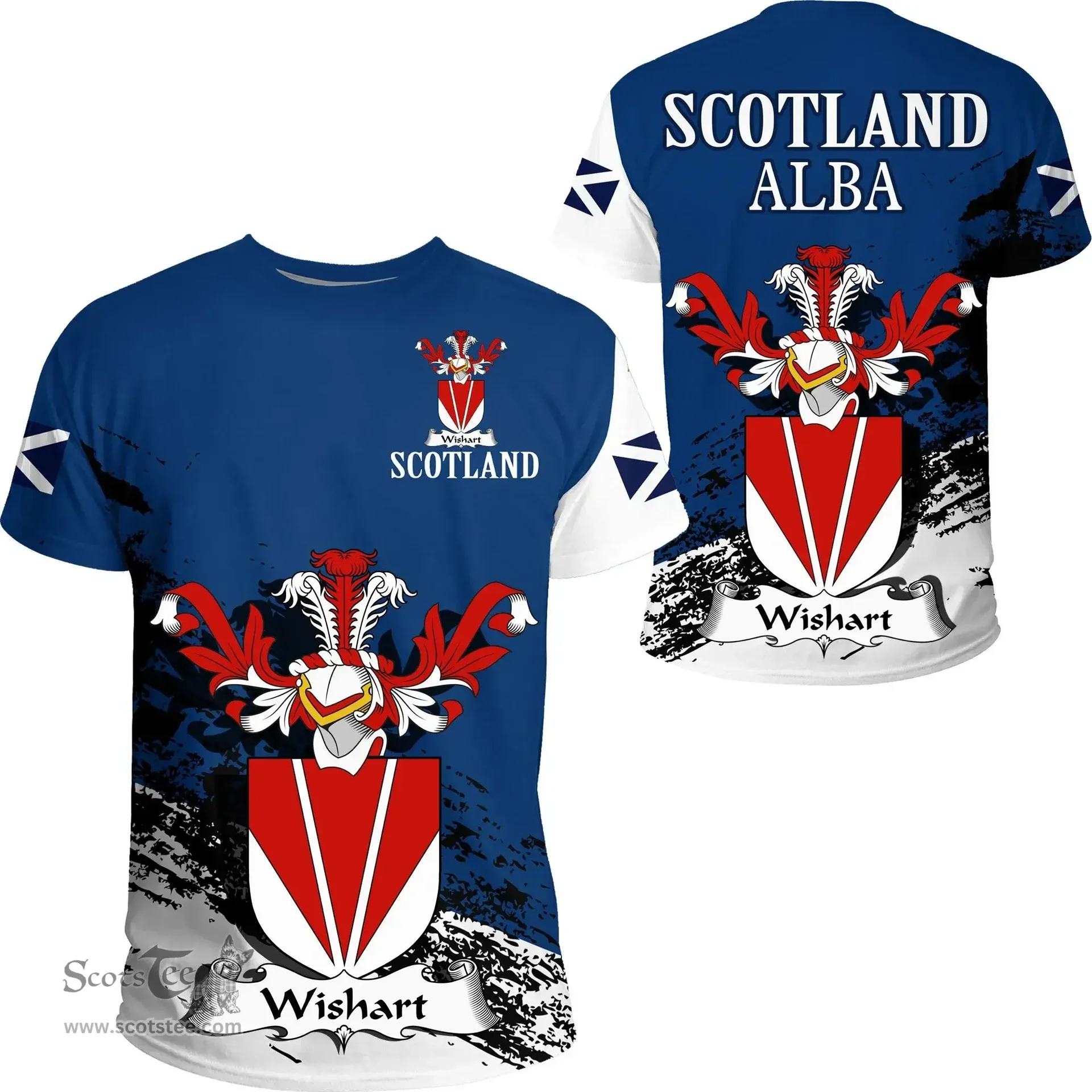 Scottish Wishart Clan Scottish Family Crest Scotland Alba Thistle T Shirt