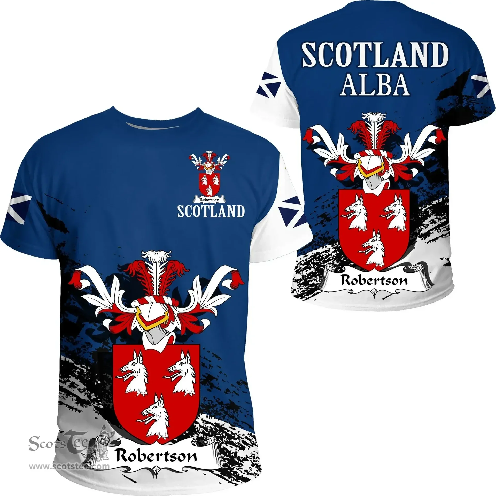 Scottish Robertson Clan Scottish Family Crest Scotland Alba Thistle T Shirt
