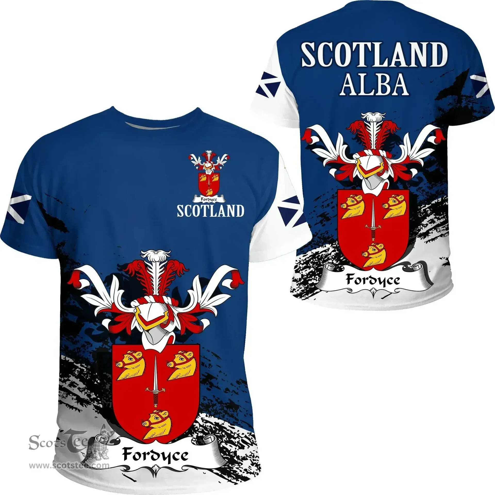 Scottish Fordyce Clan Scottish Family Crest Scotland Alba Thistle T Shirt