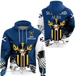 Scottish Athell Clan Scottish Family Crest Scotland Alba Thistle Hoodie