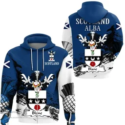 Scottish Blane Clan Scottish Family Crest Scotland Alba Thistle Hoodie