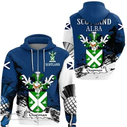 Scottish Chapman Clan Scottish Family Crest Scotland Alba Thistle Hoodie