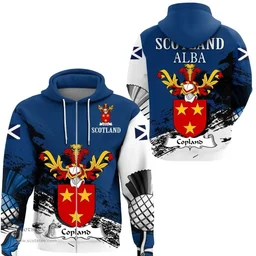 Scottish Copland Clan Scottish Family Crest Scotland Alba Thistle Hoodie