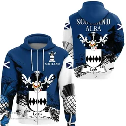 Scottish Leith Clan Scottish Family Crest Scotland Alba Thistle Hoodie