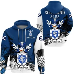 Scottish Ochterlony Clan Scottish Family Crest Scotland Alba Thistle Hoodie