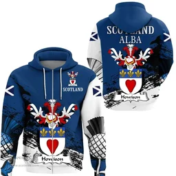 Scottish Howison or Howlison Clan Scottish Family Crest Scotland Alba Thistle Hoodie