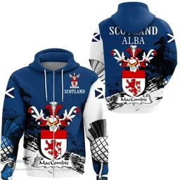 Scottish MacCombie Clan Scottish Family Crest Scotland Alba Thistle Hoodie