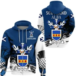 Scottish MacKerrell Clan Scottish Family Crest Scotland Alba Thistle Hoodie