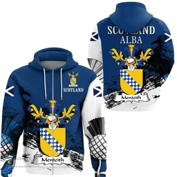 Scottish Menteith Clan Scottish Family Crest Scotland Alba Thistle Hoodie