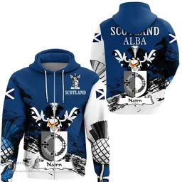 Scottish Nairn Clan Scottish Family Crest Scotland Alba Thistle Hoodie