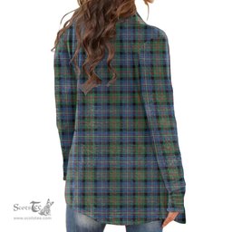 Scottish Cameron of Erracht Ancient Clan Tartan Womens Cardigan Long Sleeve
