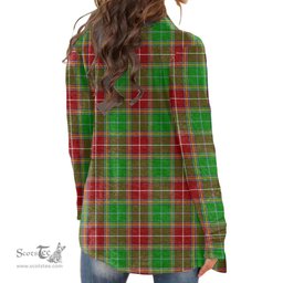 Scottish Baxter Modern Clan Tartan Womens Cardigan Long Sleeve