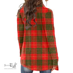 Scottish Cameron Modern Clan Tartan Womens Cardigan Long Sleeve