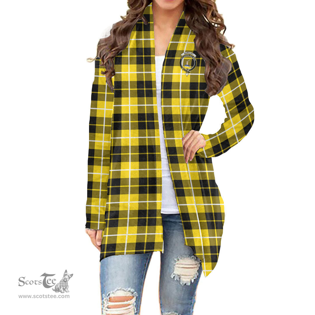Scottish Barclay Dress Modern Clan Tartan Crest Womens Cardigan Long Sleeve