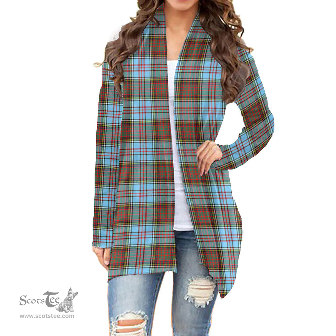 Scottish Anderson Ancient Clan Tartan Womens Cardigan Long Sleeve